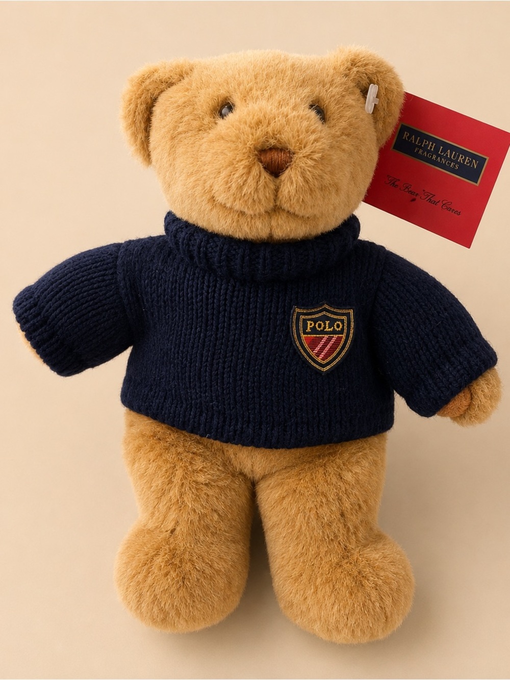 Ralph Lauren “The BearThat Cares” POLO TEDDY 15” w/ tags EUC
